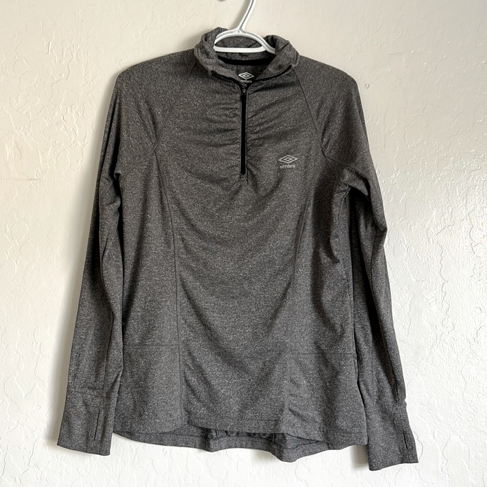 Gray Activewear Pullover Sweater